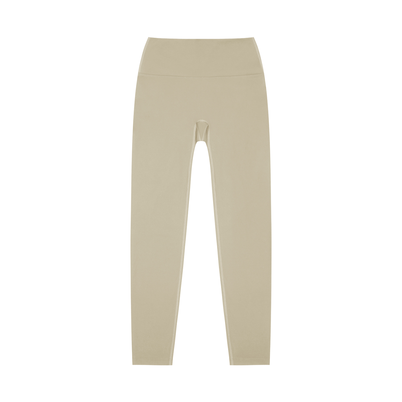 BLANKZ High-Waisted Yoga Leggings — Light Gray, front view