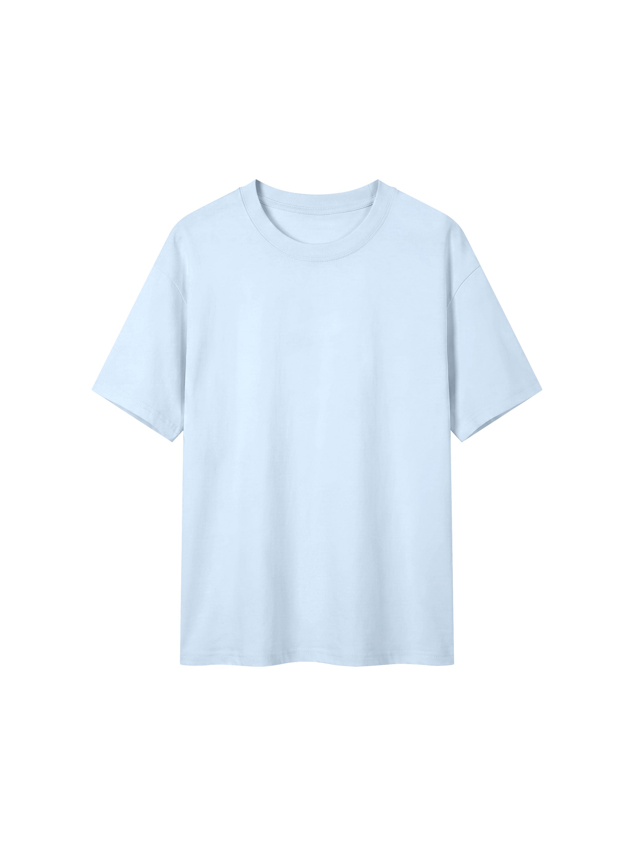 BLANKZ Everyday Cotton Tee — Light Blue, front view