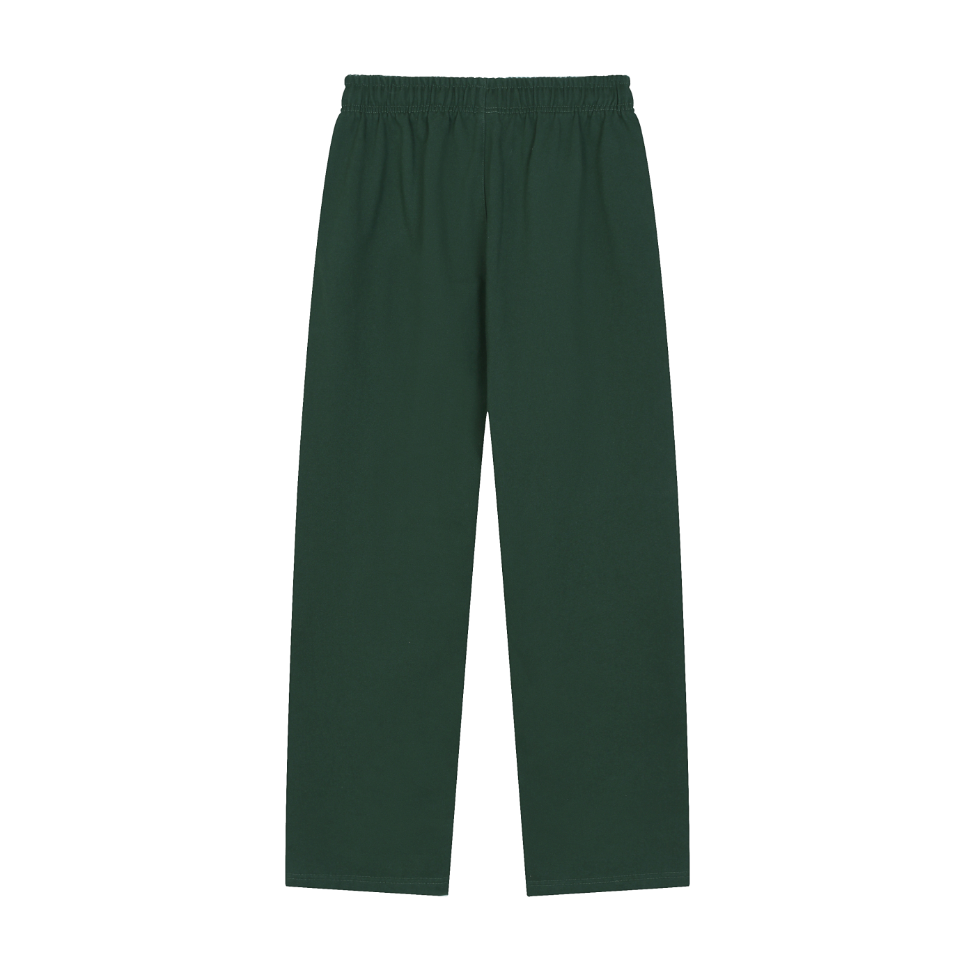 BLANKZ Heavy Straight Sweatpant — Blackish Green, back view