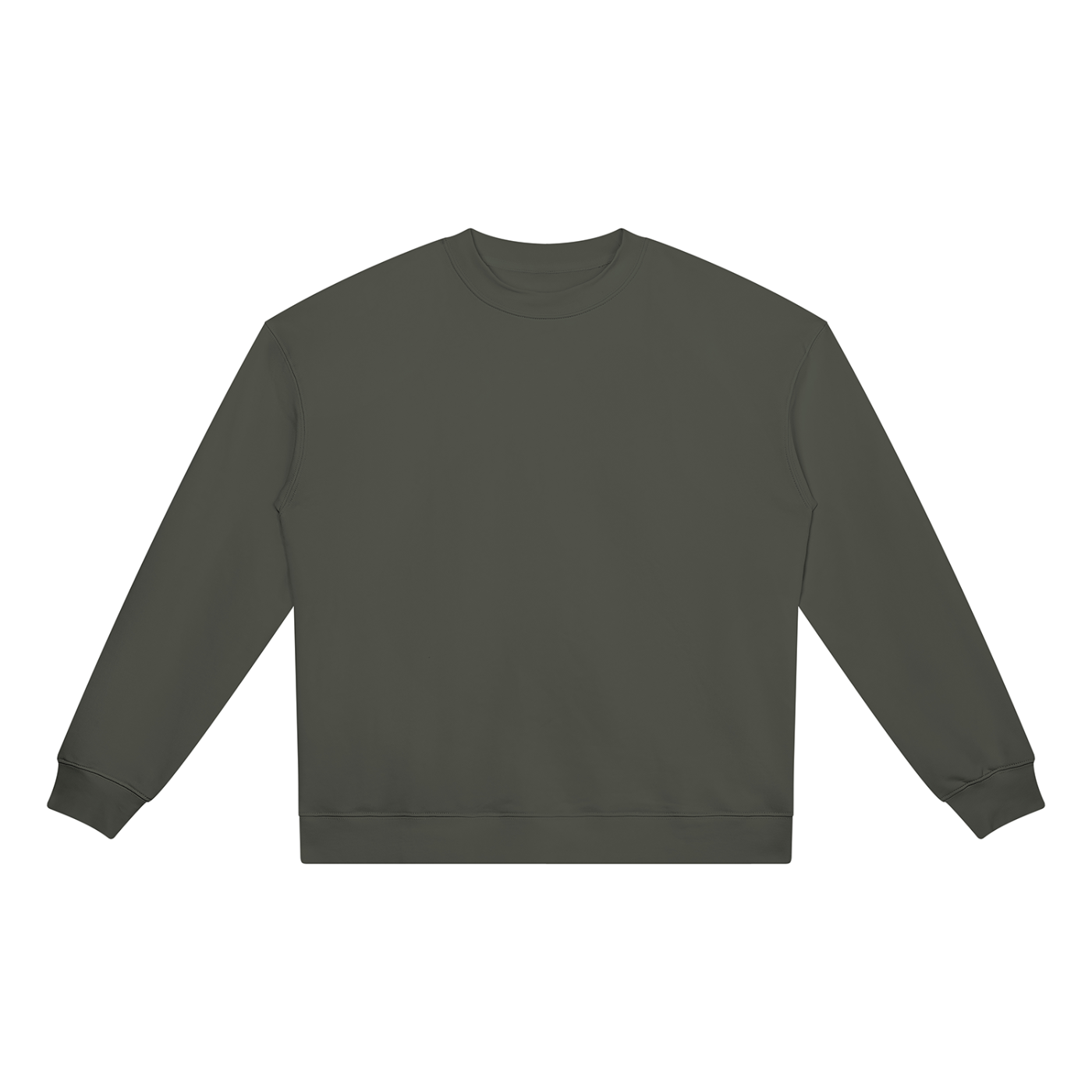 BLANKZ Heavyweight Crew 420 — Dark Gray, front view