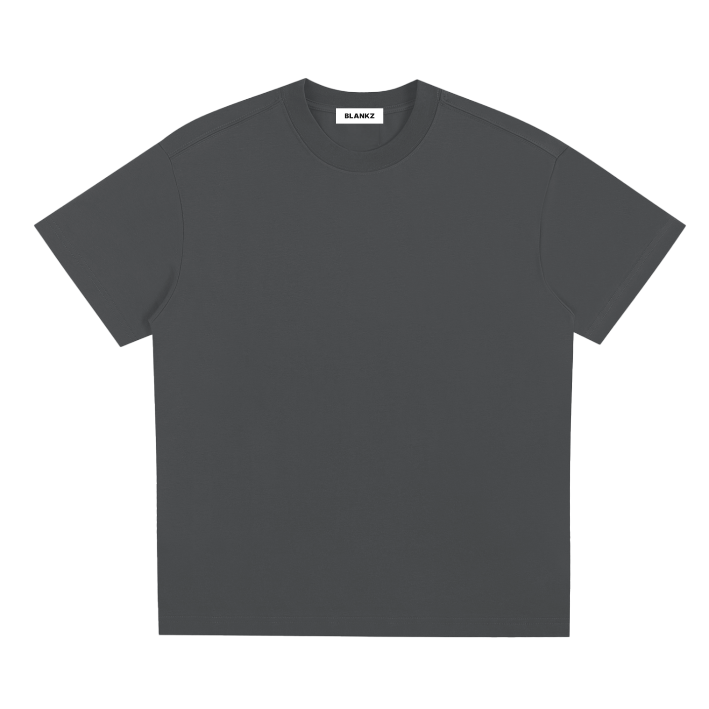 BLANKZ Sorona Quick-Dry Cooling Tee — Dark Gray, front view