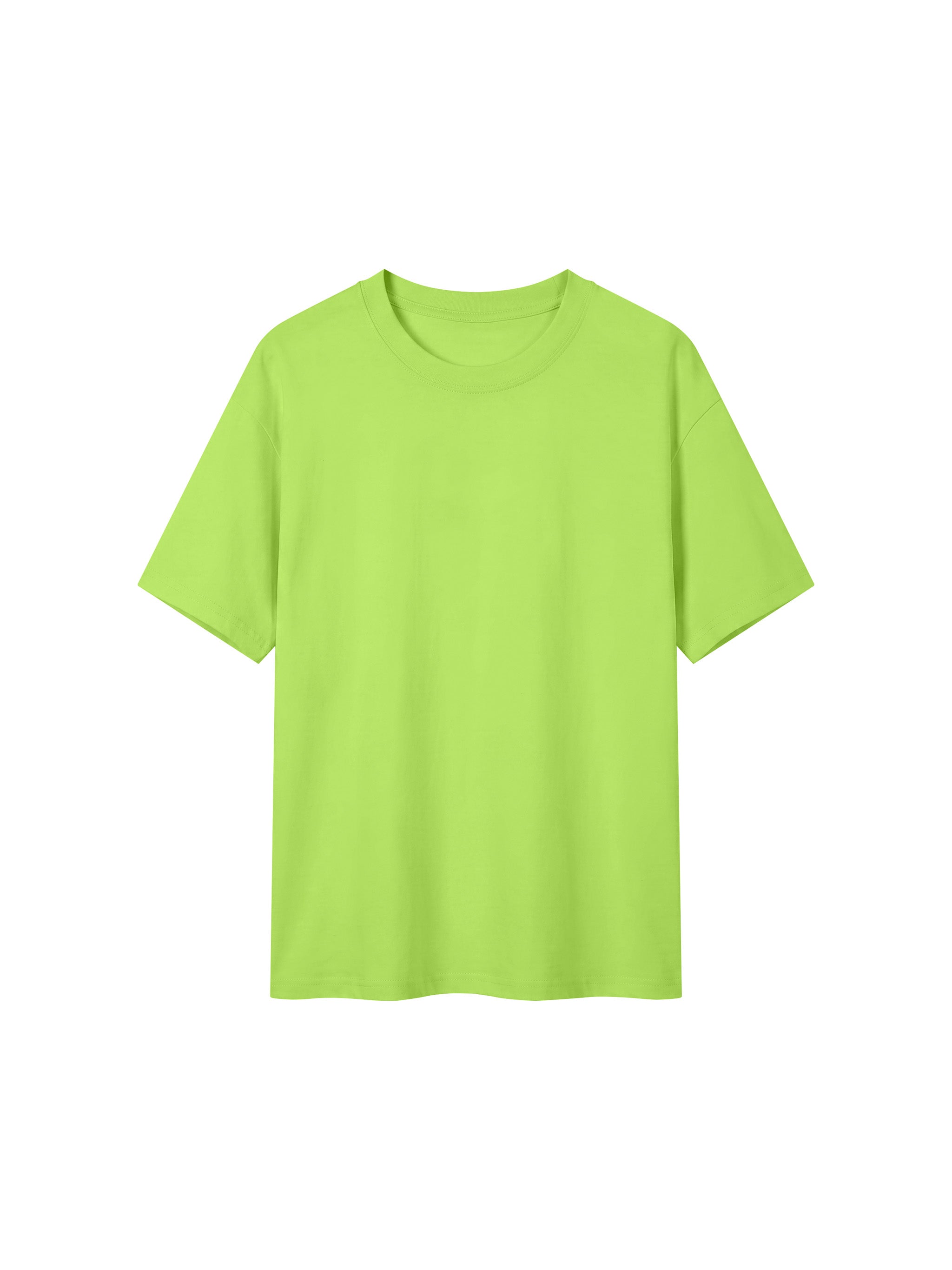 BLANKZ Everyday Cotton Tee — Lemon Green, front view