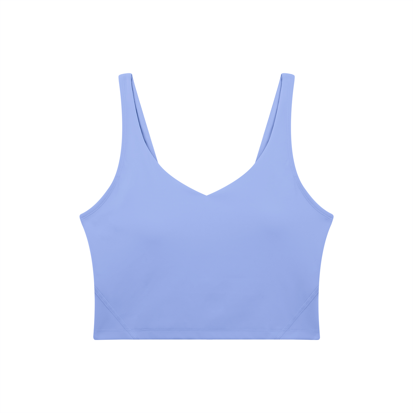 BLANKZ V-Neck Yoga Sports Bra — Lavender, front view