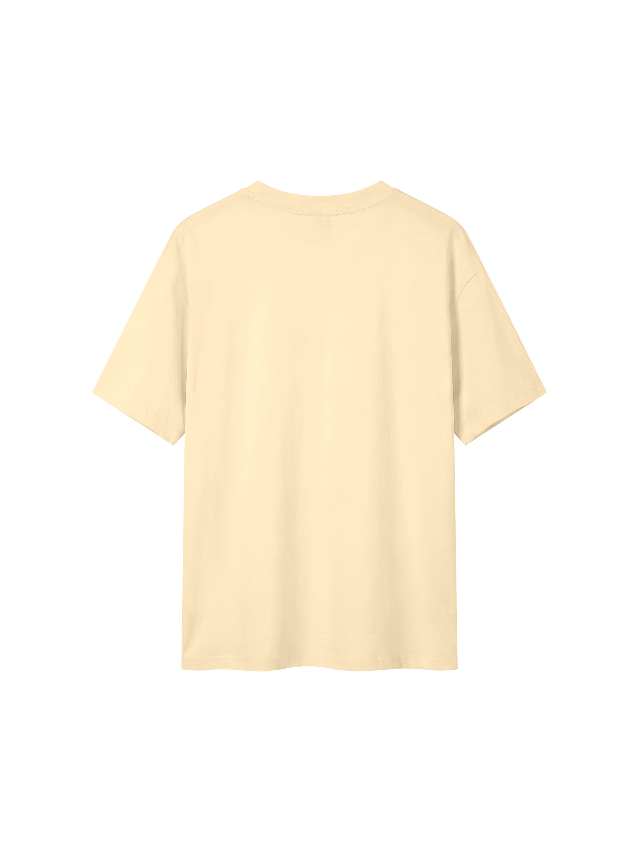 BLANKZ Everyday Cotton Tee — Apricot, back view