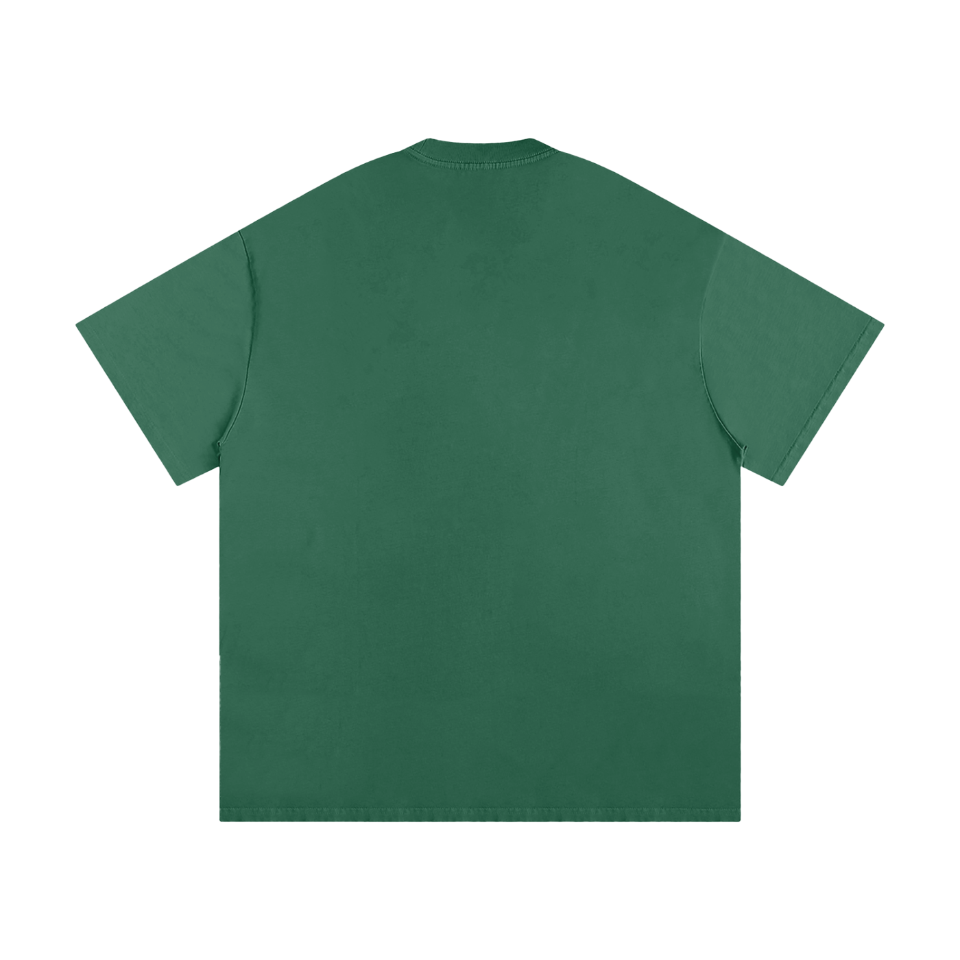 BLANKZ Loose Heavy Tee 275 — Forest Green, back view