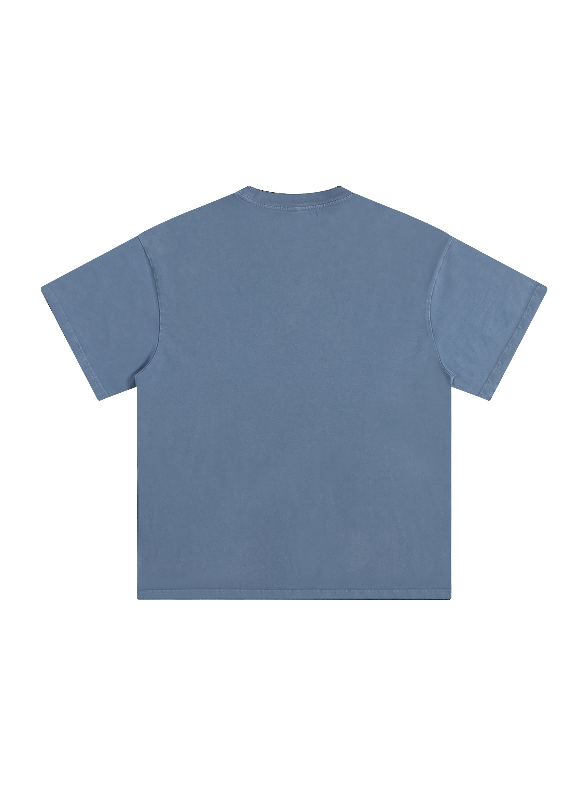BLANKZ Snow Wash Cotton Tee — Blue Jeans, back view