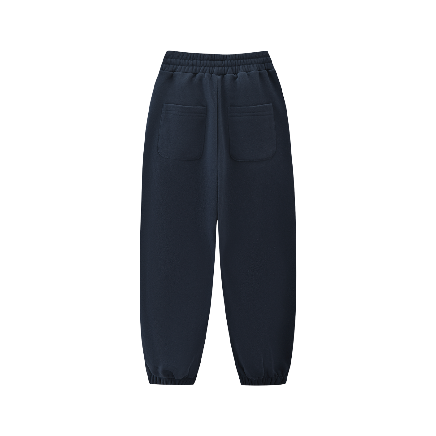 BLANKZ Kids' Essential Fleece Jogged Sweatpants — Navy Blue, back view