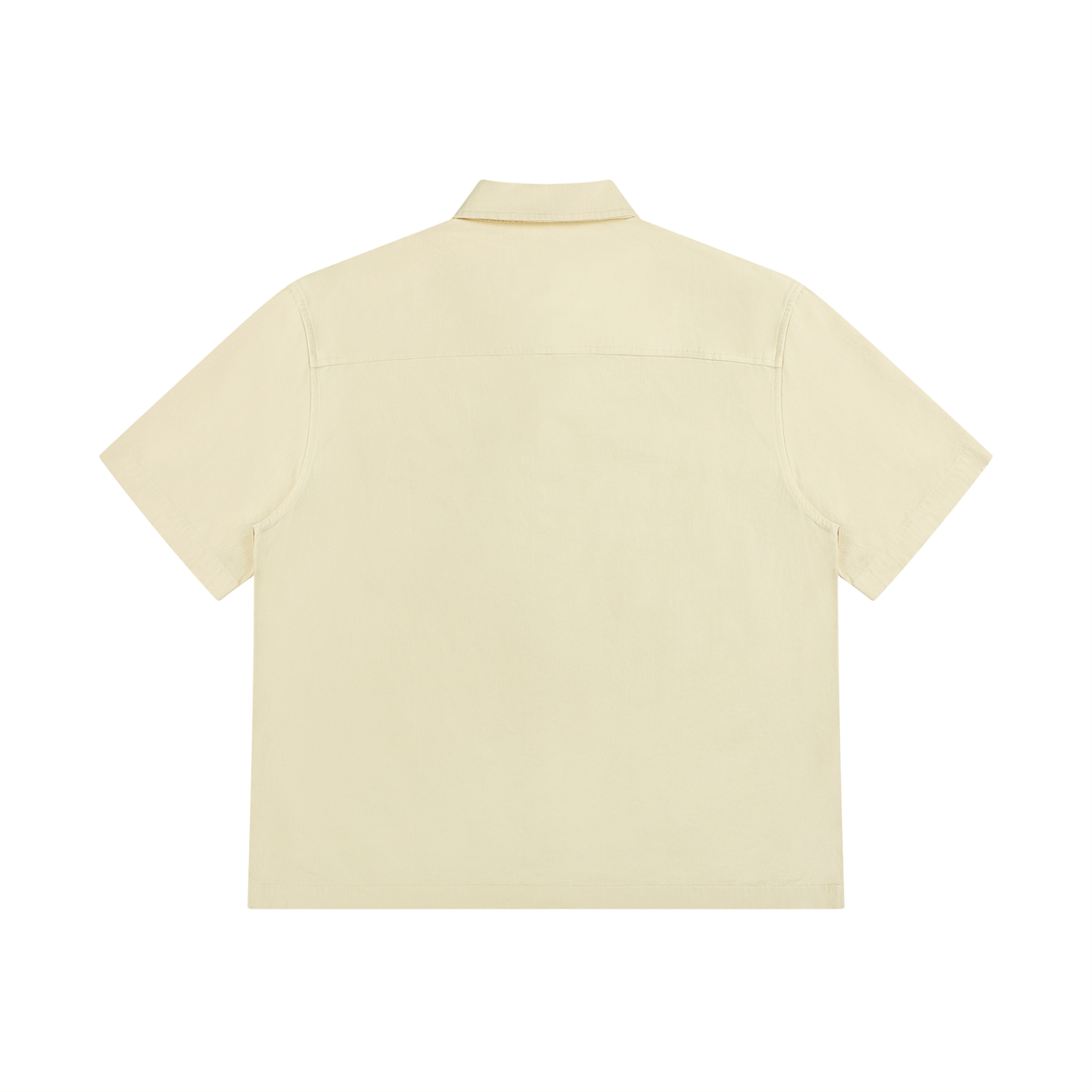 BLANKZ Patch-Pocket Shirt — Apricot — back view