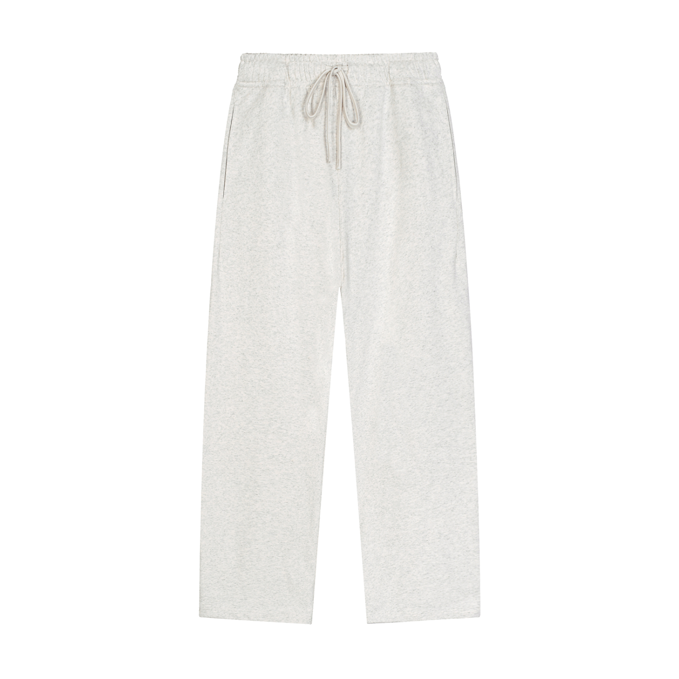 BLANKZ Heavy Straight Sweatpant — Oat Gray, front view