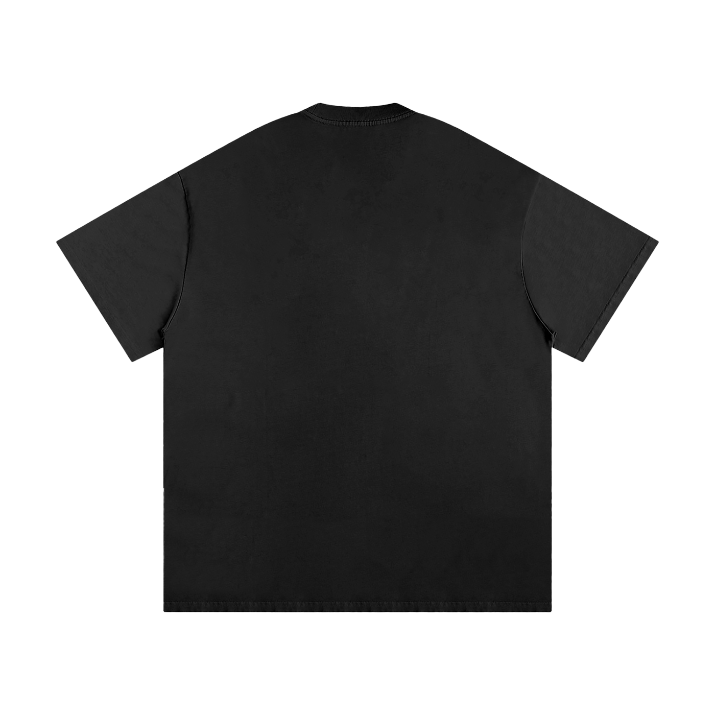 BLANKZ Loose Heavy Tee 275 — Black, back view