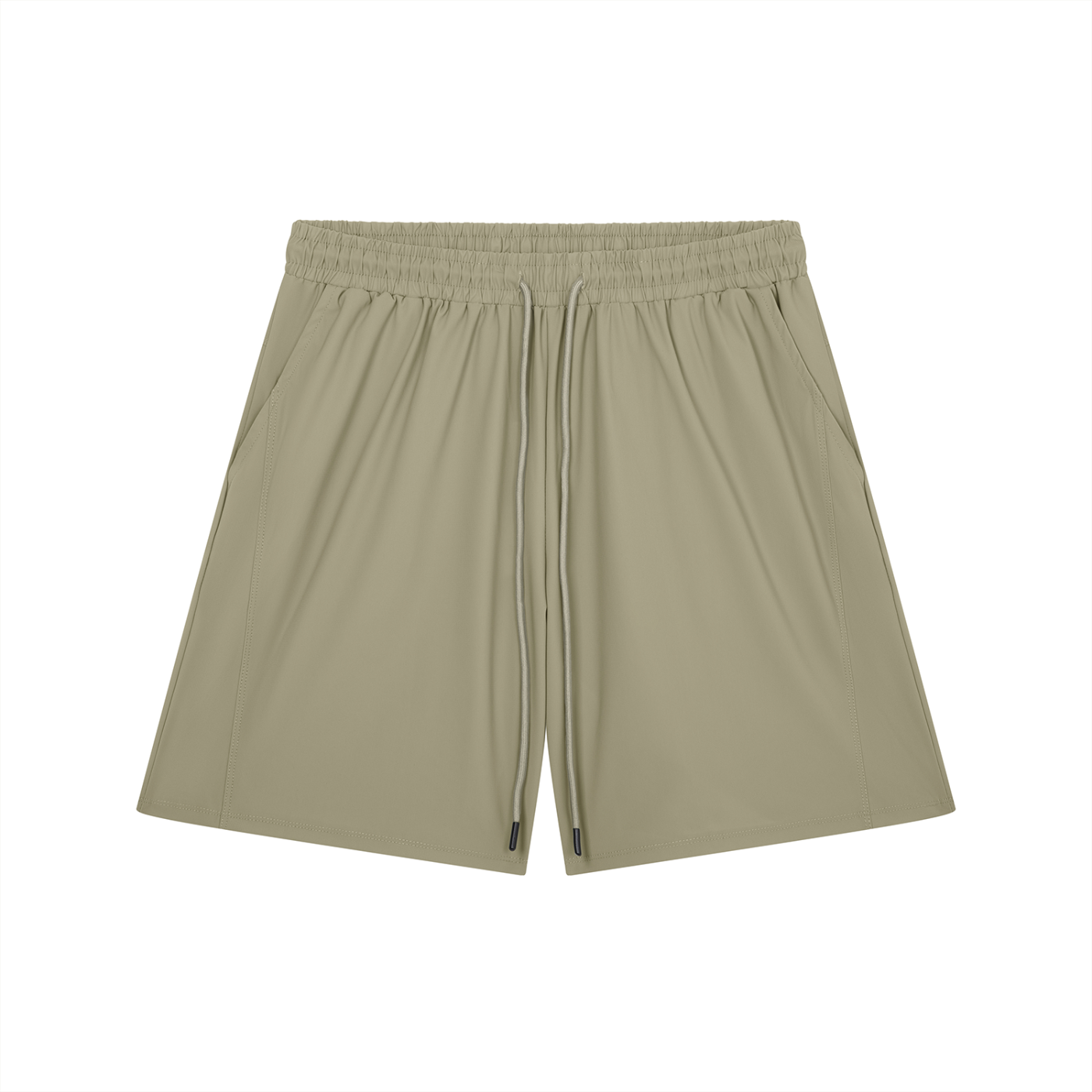 BLANKZ Light Drawstring Short — Khaki, front view