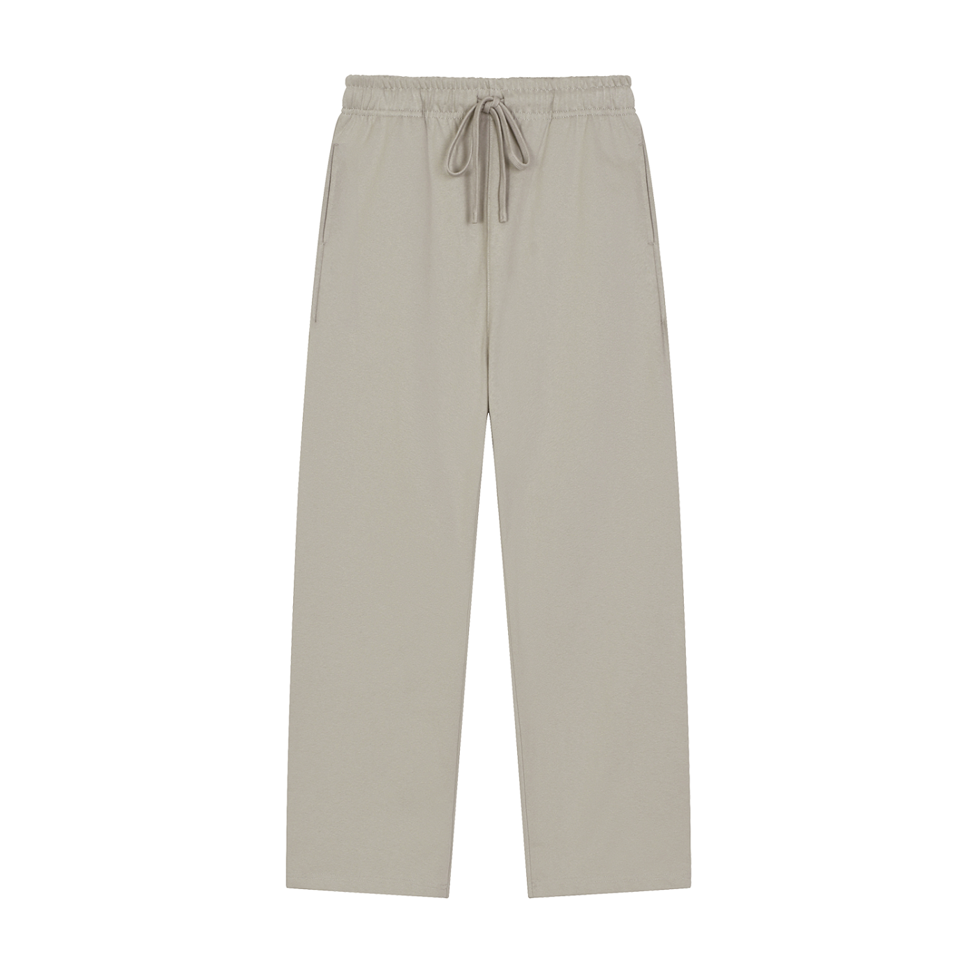 BLANKZ Heavy Straight Sweatpant — Light Gray, front view