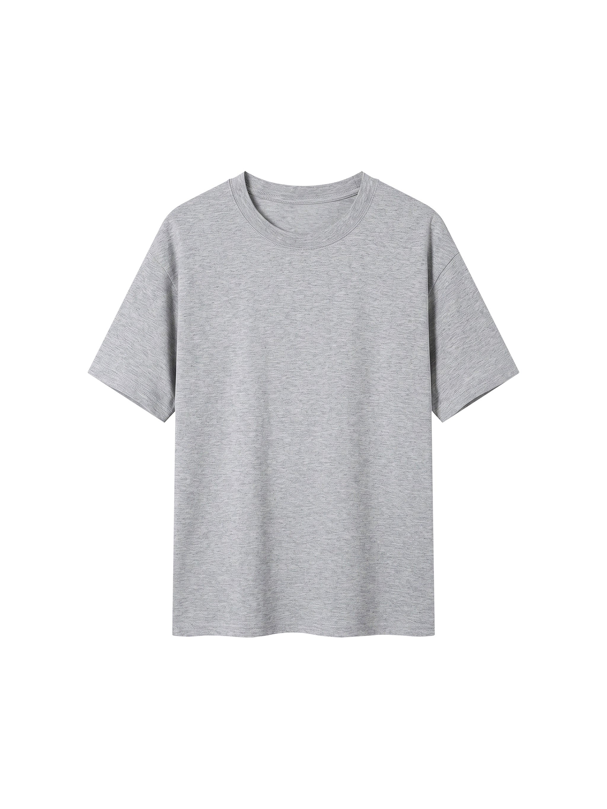 BLANKZ Everyday Cotton Tee — Flower Gray, front view