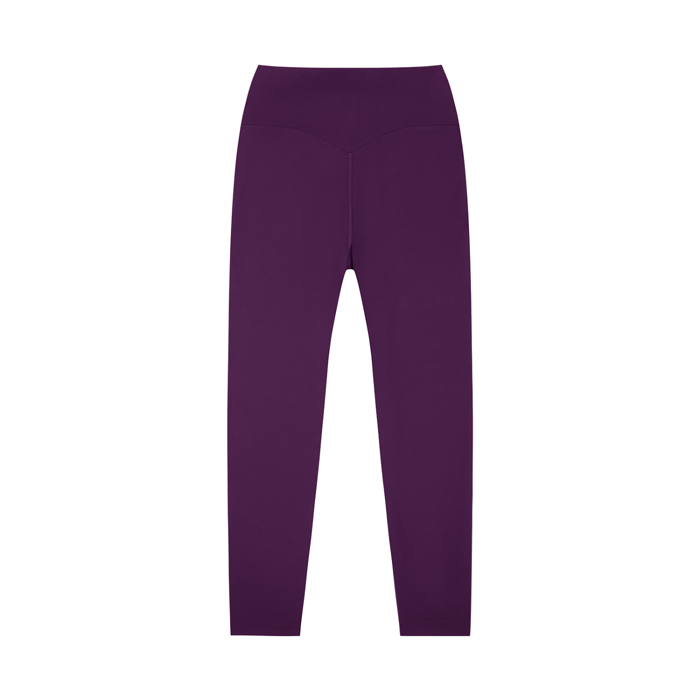 BLANKZ High-Waisted Yoga Leggings — Purple, back view