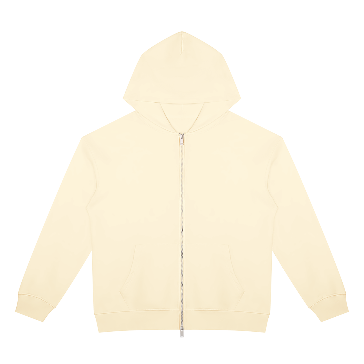 BLANKZ Heavyweight Zip Hoodie 420 — Apricot, front view