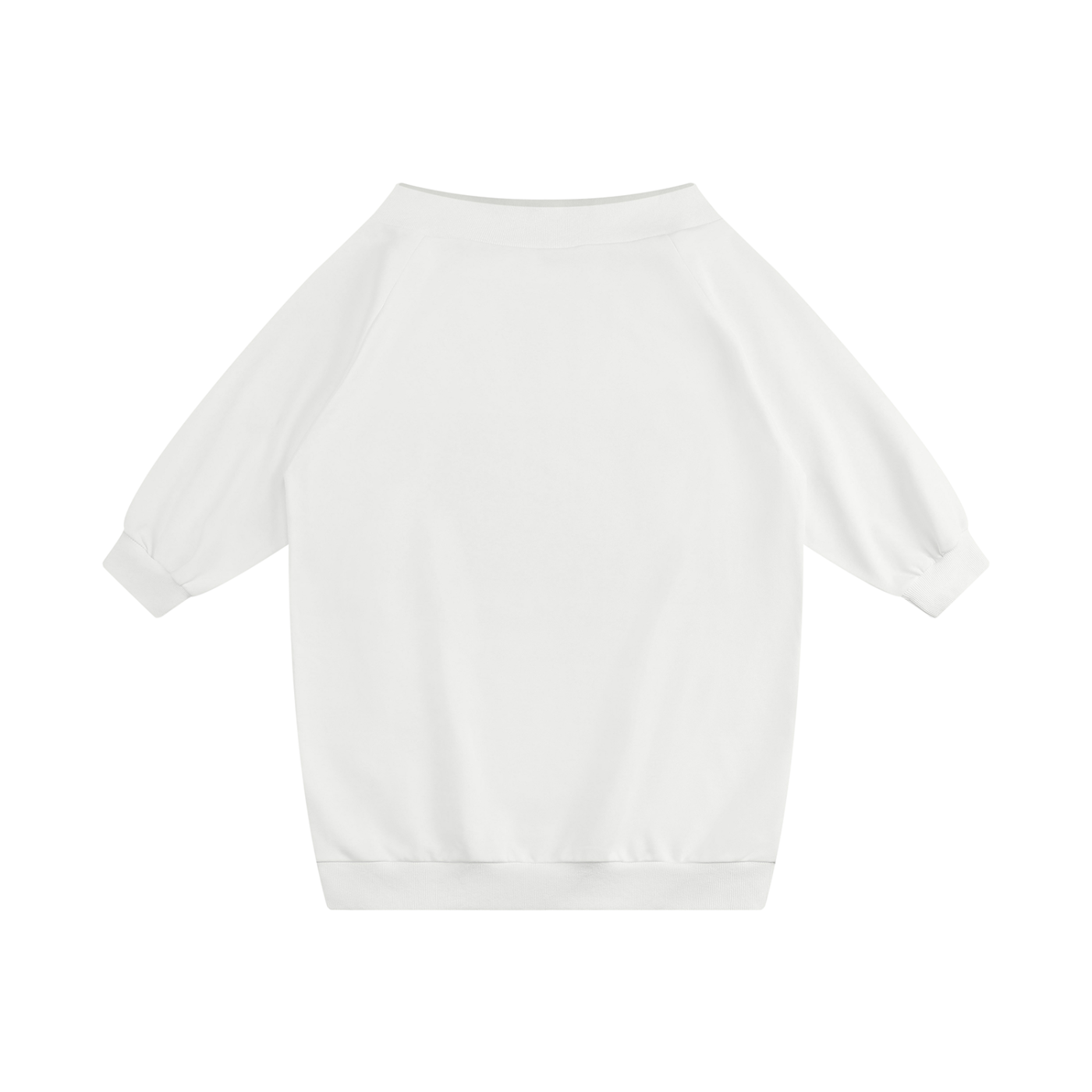 BLANKZ Off-the-Shoulder Dress — White — front view