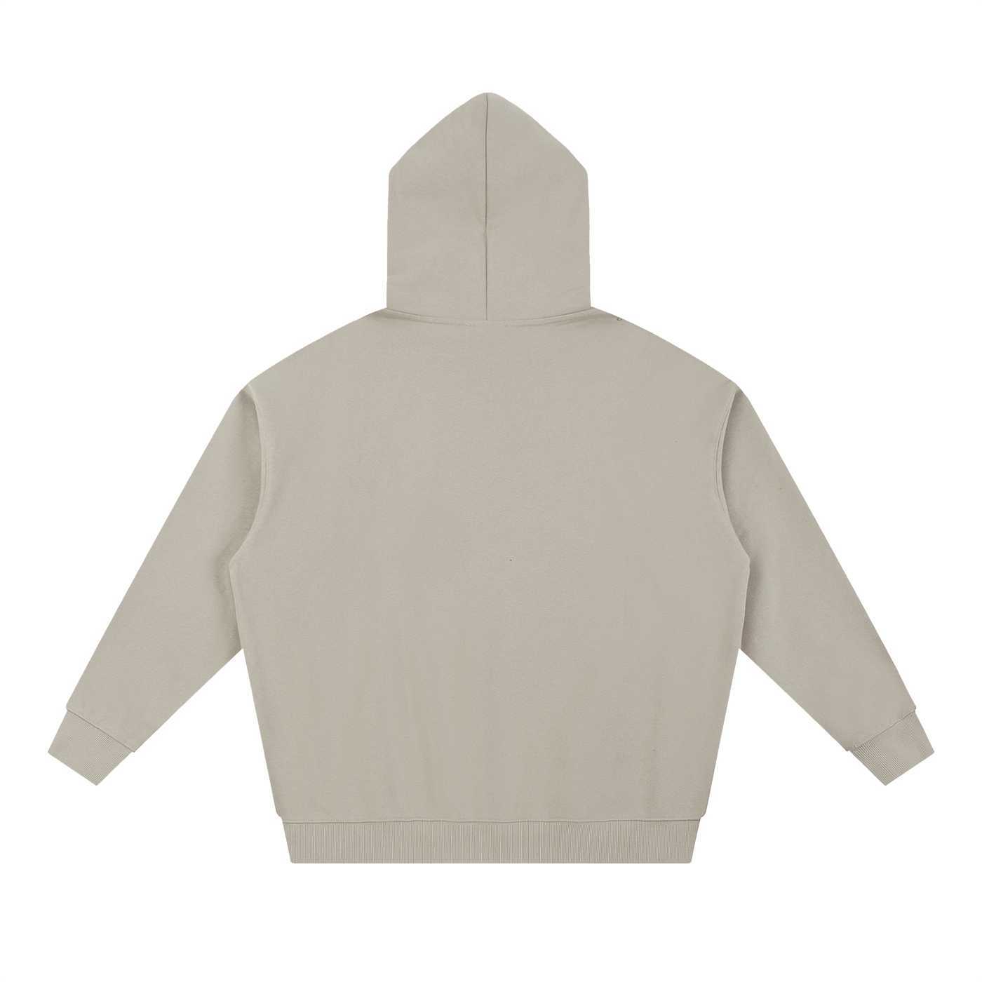 BLANKZ Essential Heavyweight Hoodie — Light Gray, back view