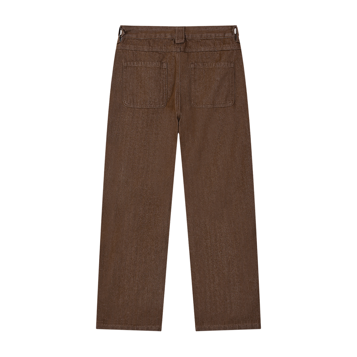 BLANKZ Everyday Straight Jean — Brown — back view