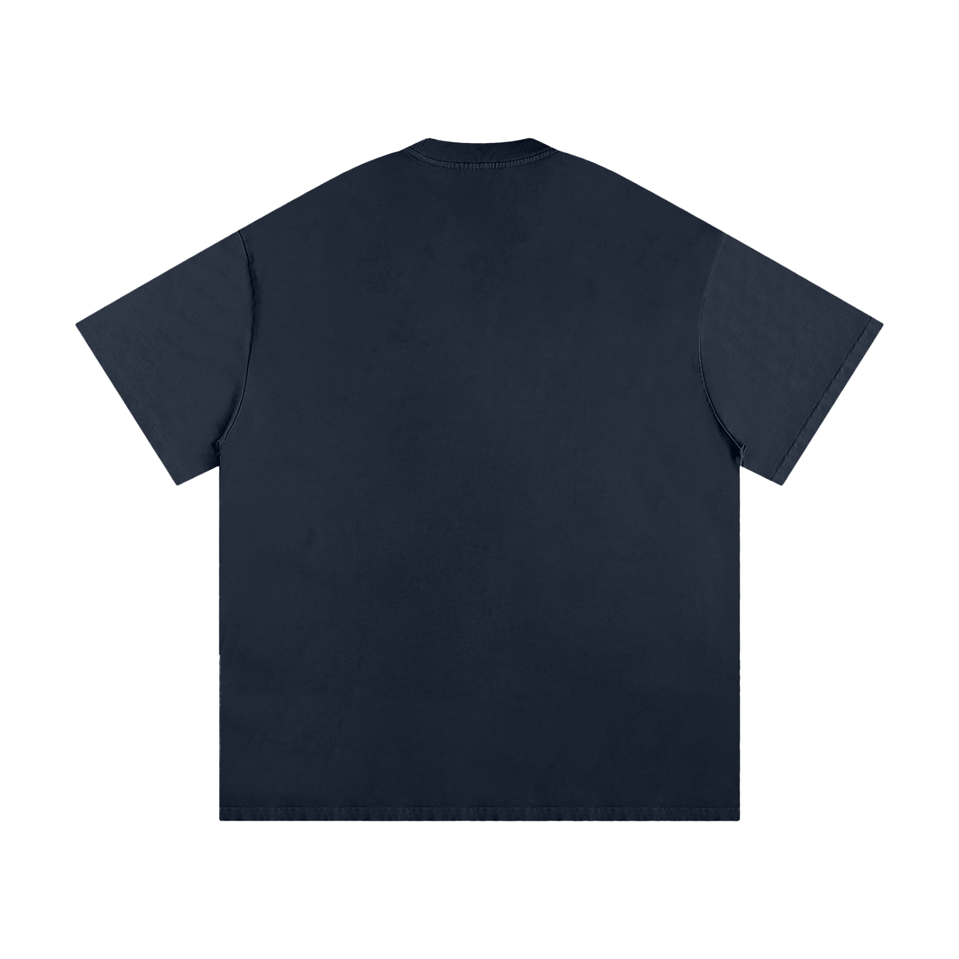 BLANKZ Loose Heavy Tee 275 — Navy Blue, back view