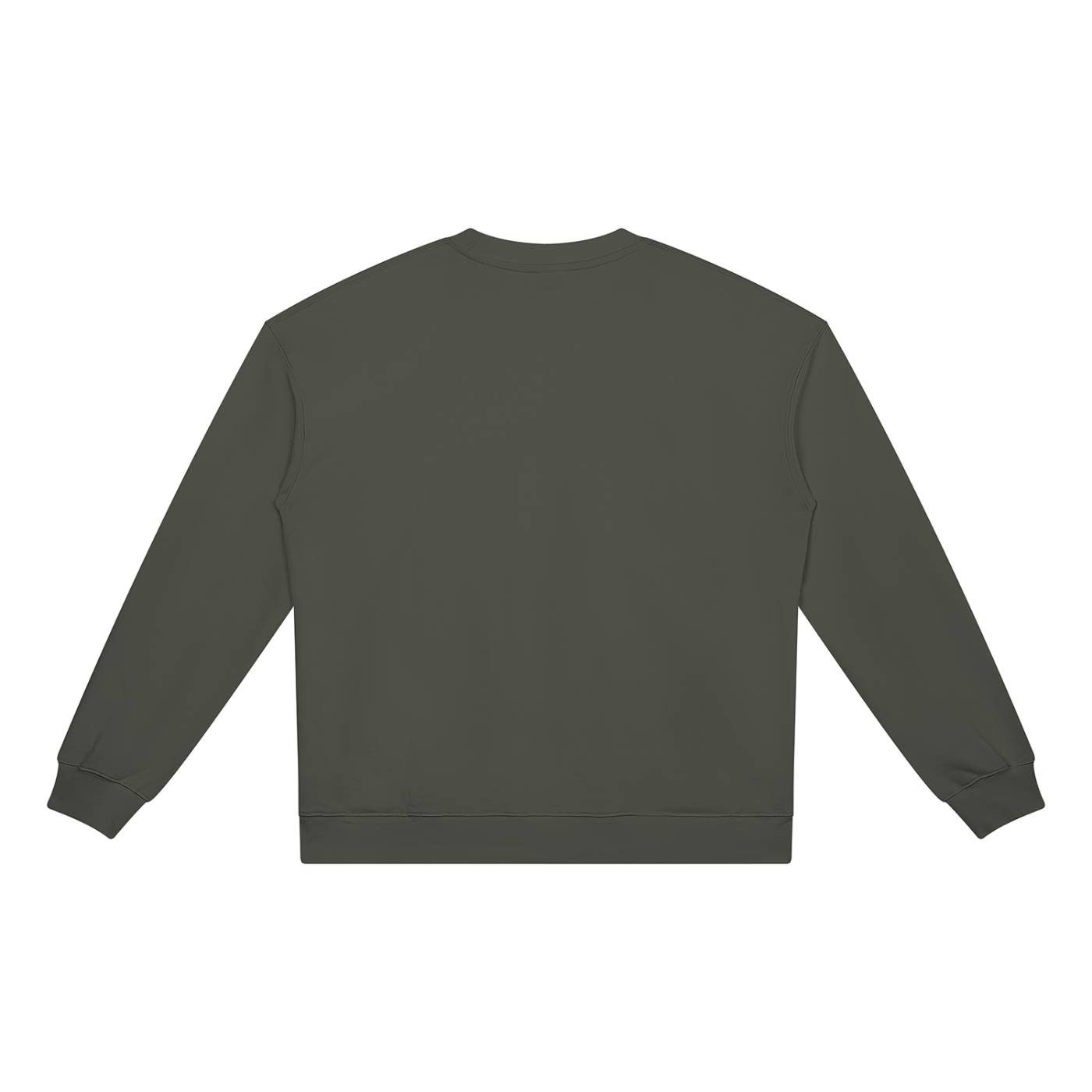 BLANKZ Heavyweight Crew 420 — Dark Gray, back view