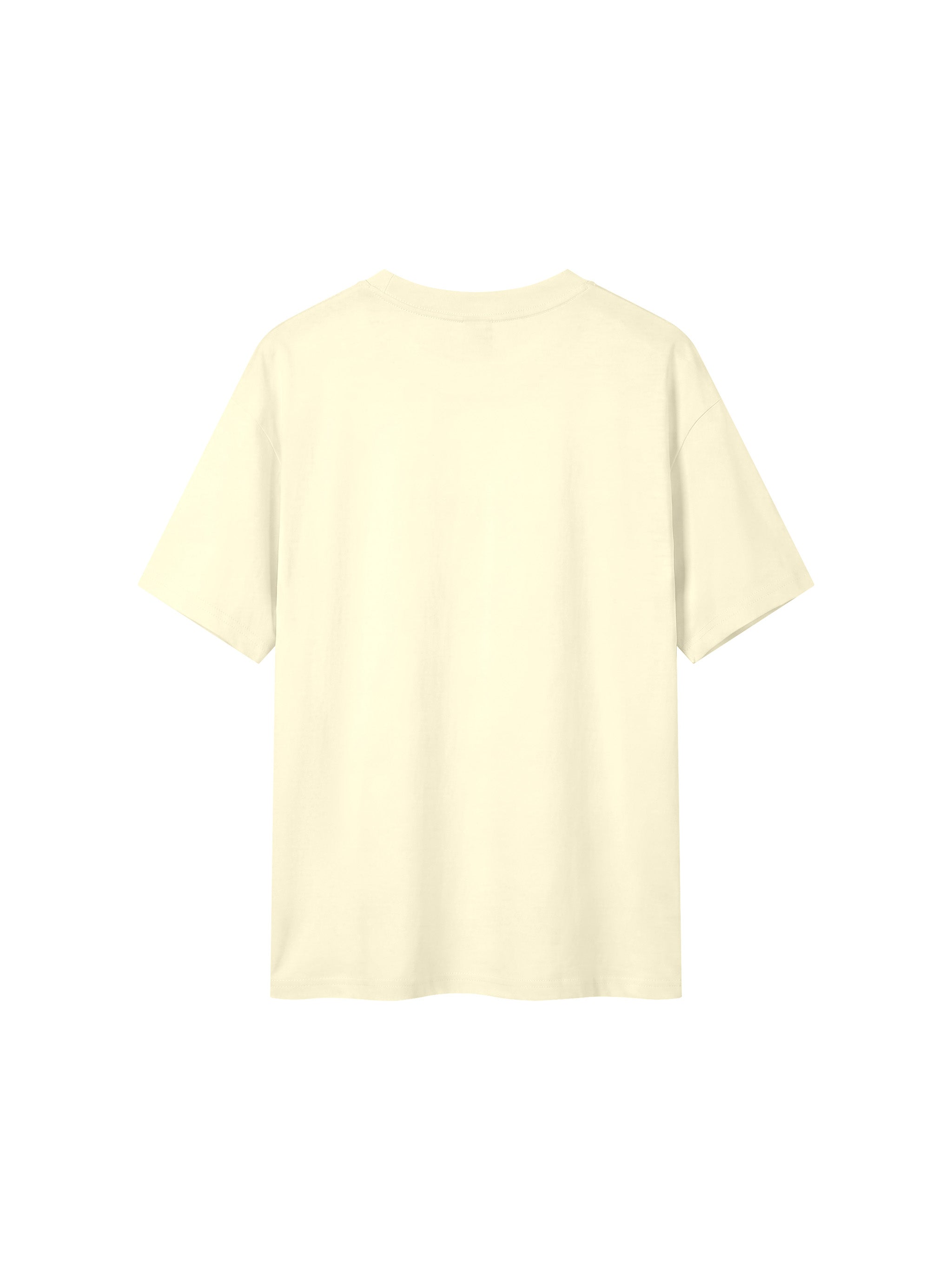 BLANKZ Everyday Cotton Tee — Light Apricot, back view
