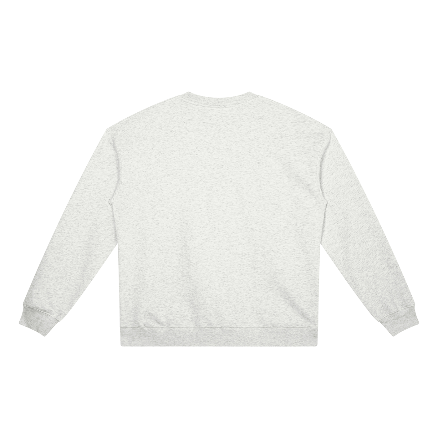 BLANKZ Heavyweight Crew 420 — Oat Gray, back view