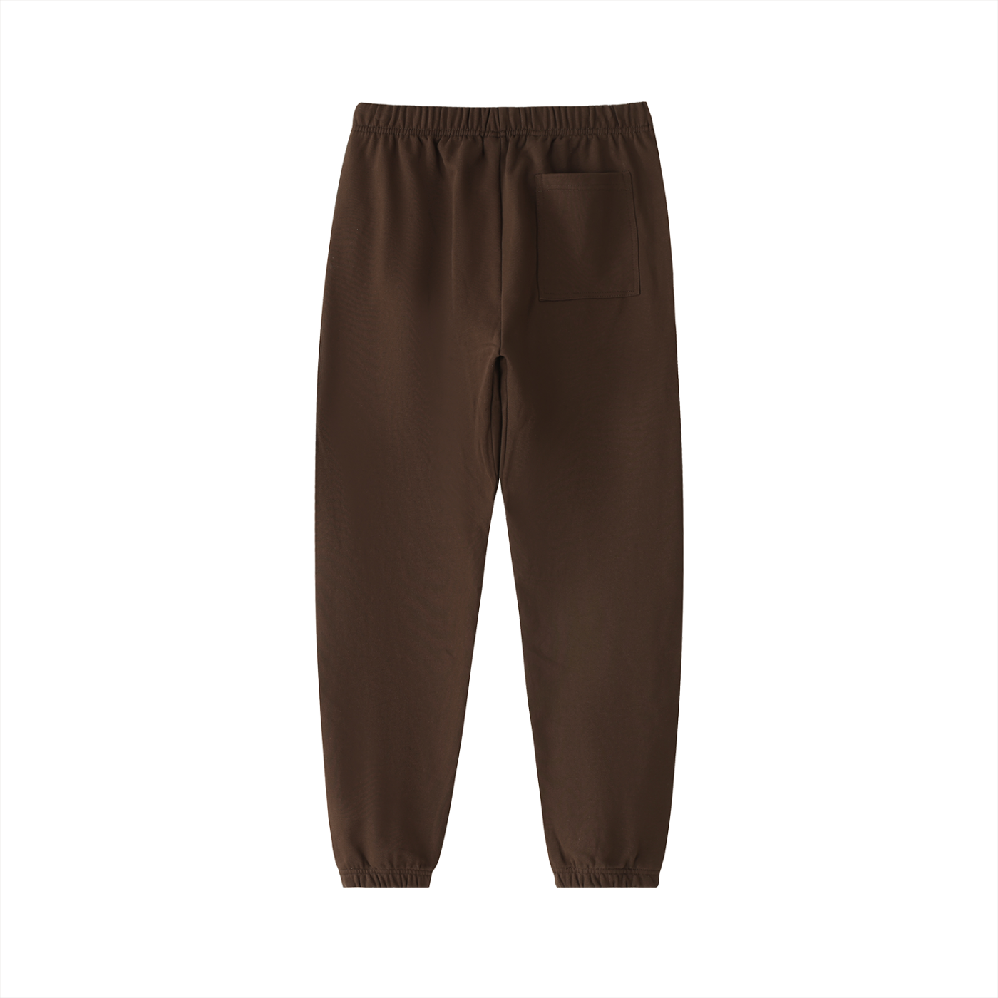 BLANKZ Essential Heavyweight Cotton Sweatpants — Coffee, back view