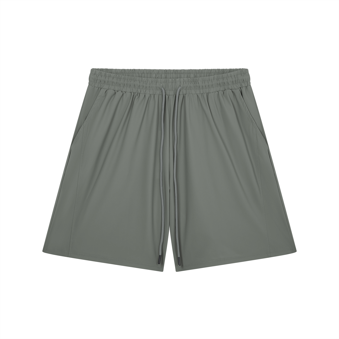 BLANKZ Light Drawstring Short — Gray, front view