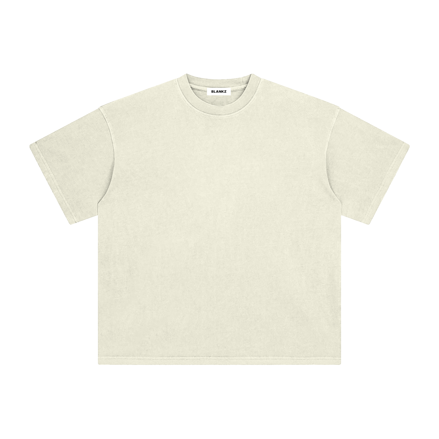BLANKZ Enzyme-Washed Tee — Apricot, front view