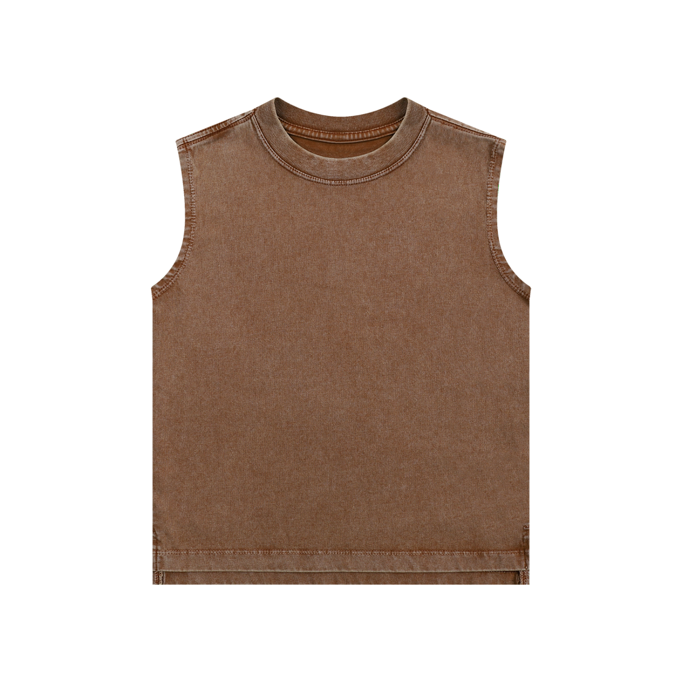 BLANKZ Kids' Snow Washed Tank Top — Coffee — front view