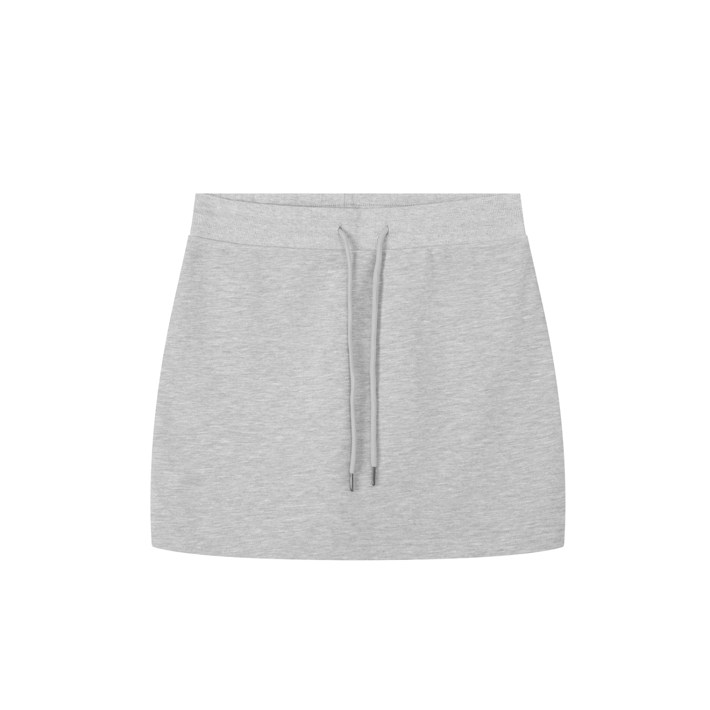BLANKZ Essential Drawstring Skirt — Flower Gray, front view