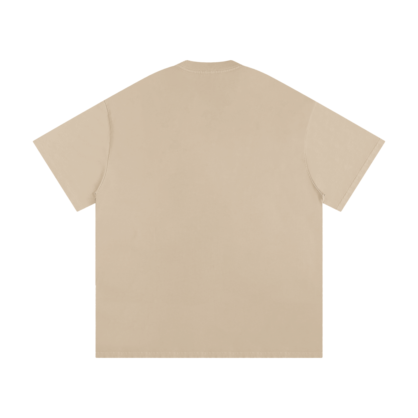 BLANKZ Loose Heavy Tee 275 — Khaki, back view