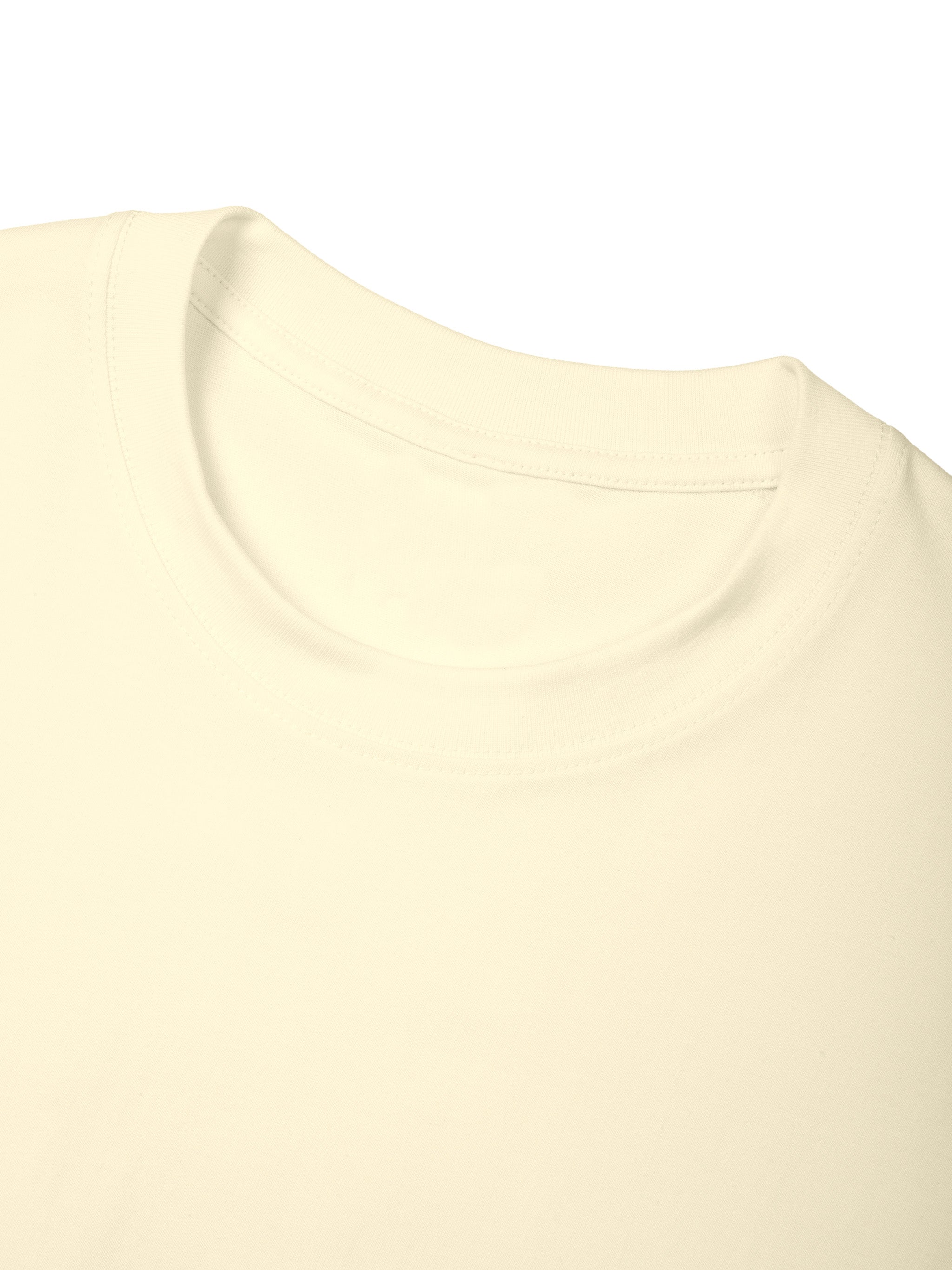 BLANKZ Everyday Cotton Tee — Ribbed neckline detail