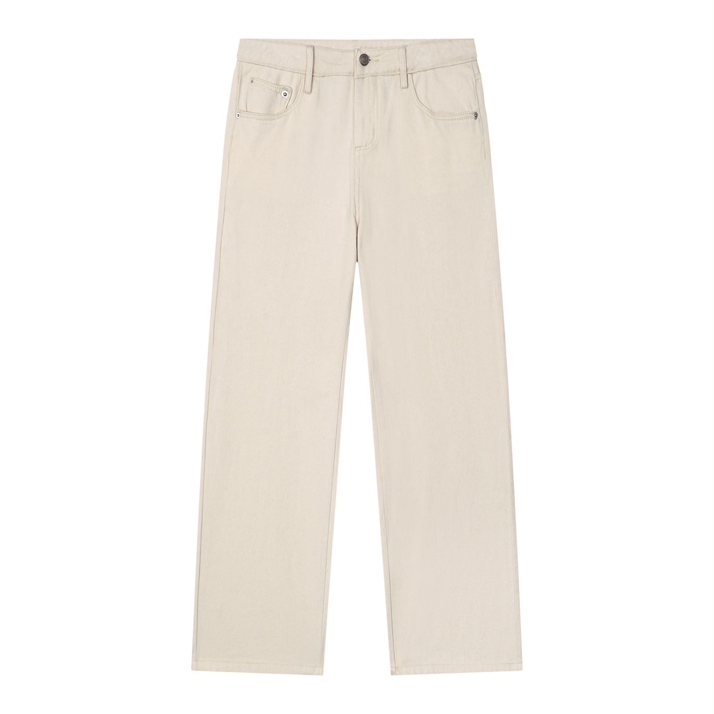 BLANKZ Washed Straight Jean — Apricot, front view