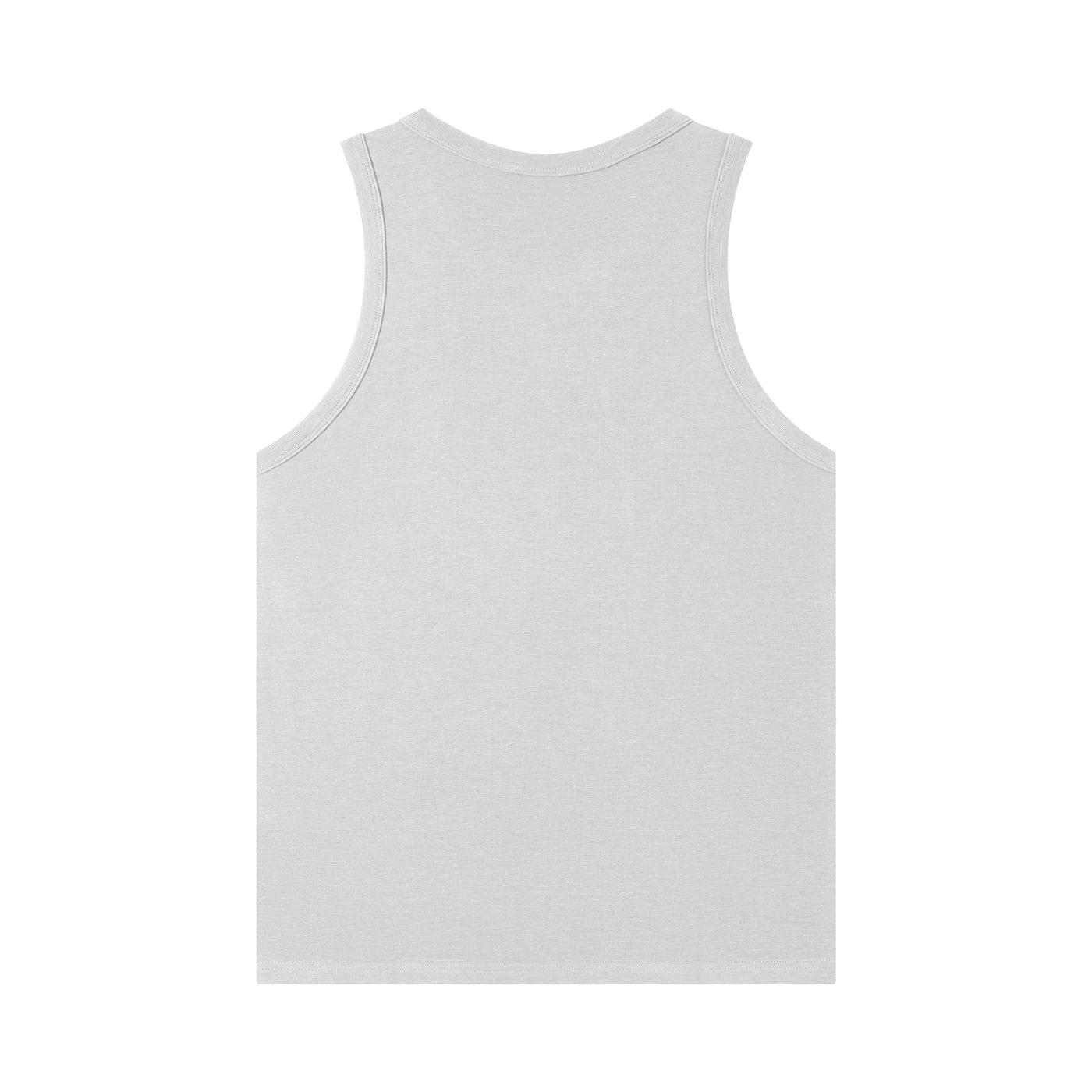 BLANKZ Heavy Rib Tank — Flower Gray, back view