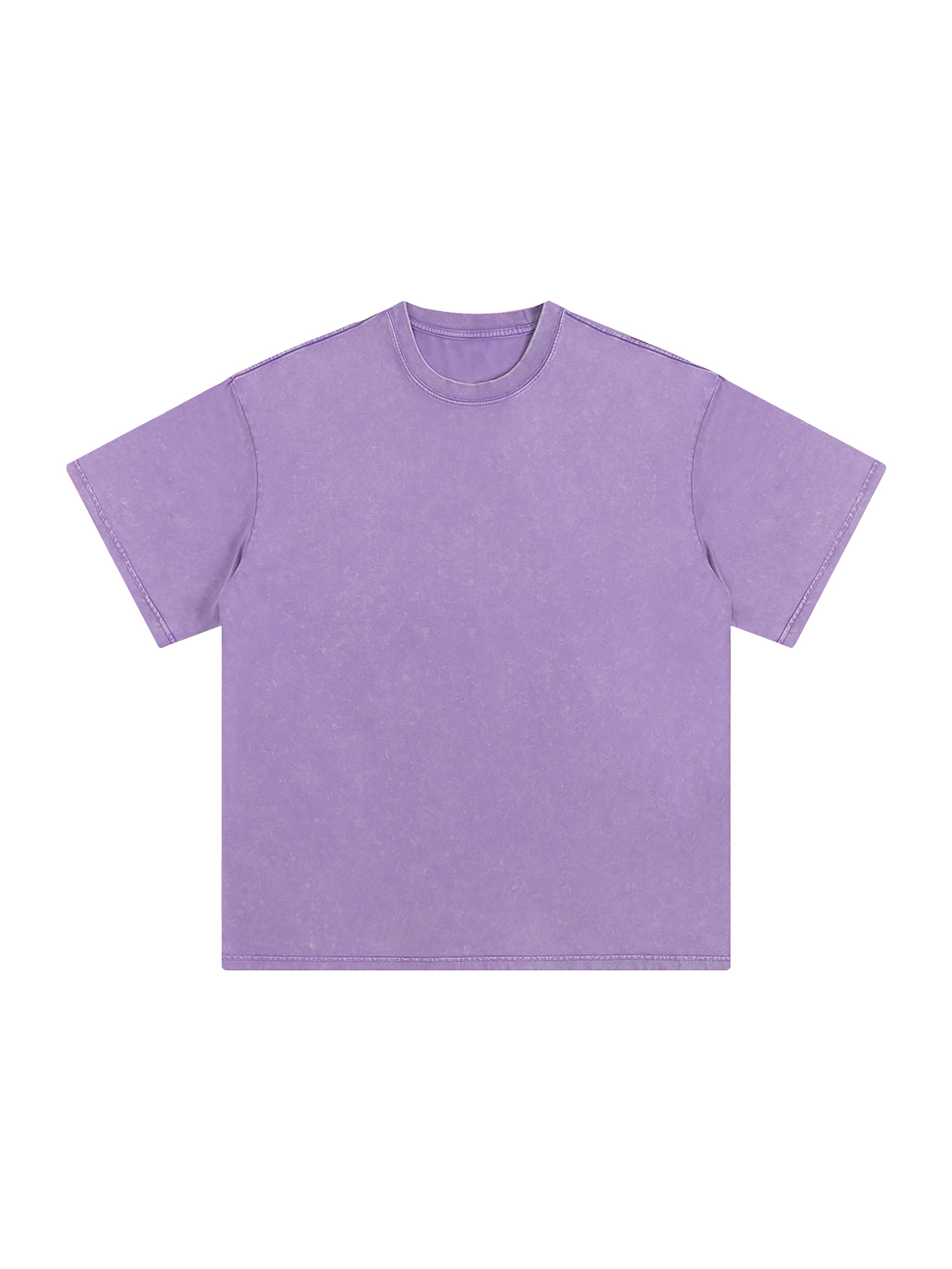 BLANKZ Snow Wash Cotton Tee — Light Purple, front view