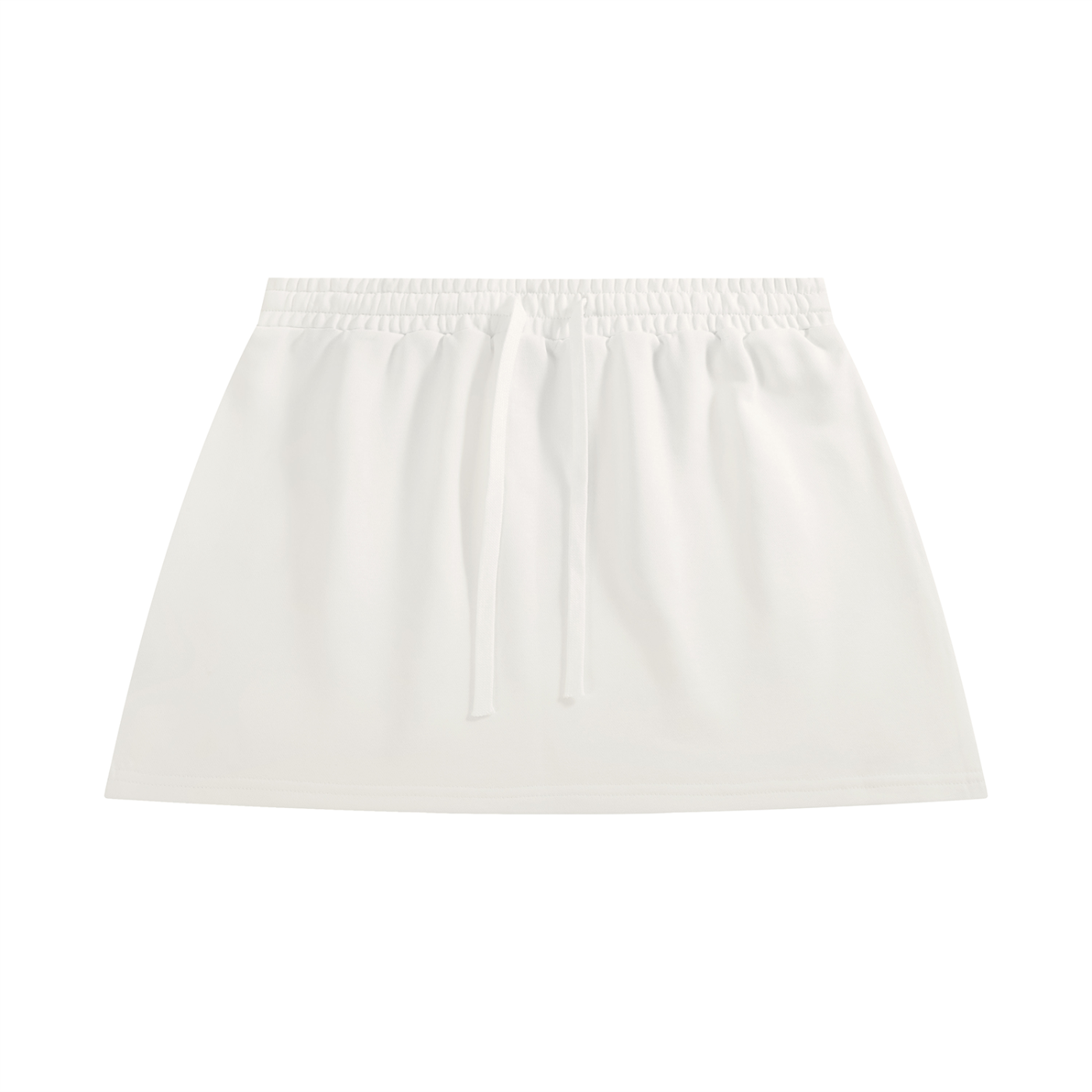 BLANKZ A-Line Mini Skirt — White — front view