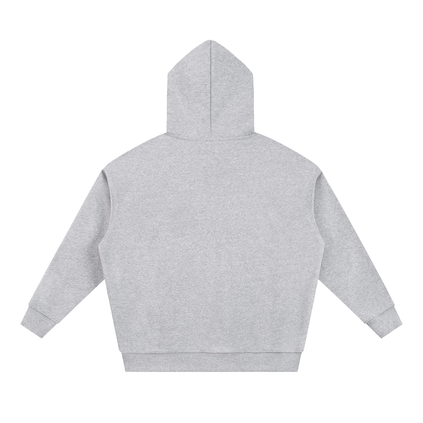 BLANKZ Essential Heavyweight Hoodie — Flower Gray, back view