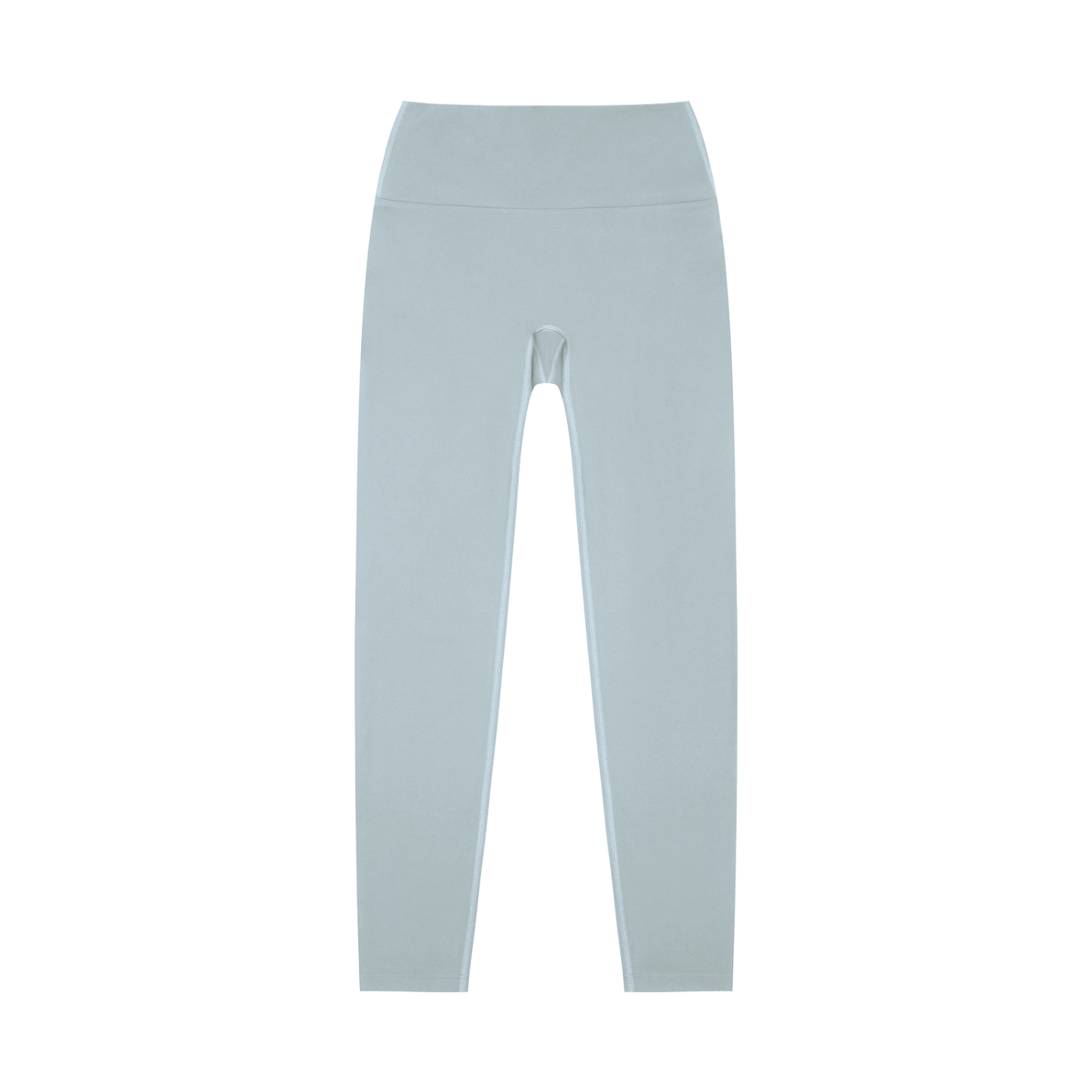 BLANKZ High-Waisted Yoga Leggings — Haze Blue, front view