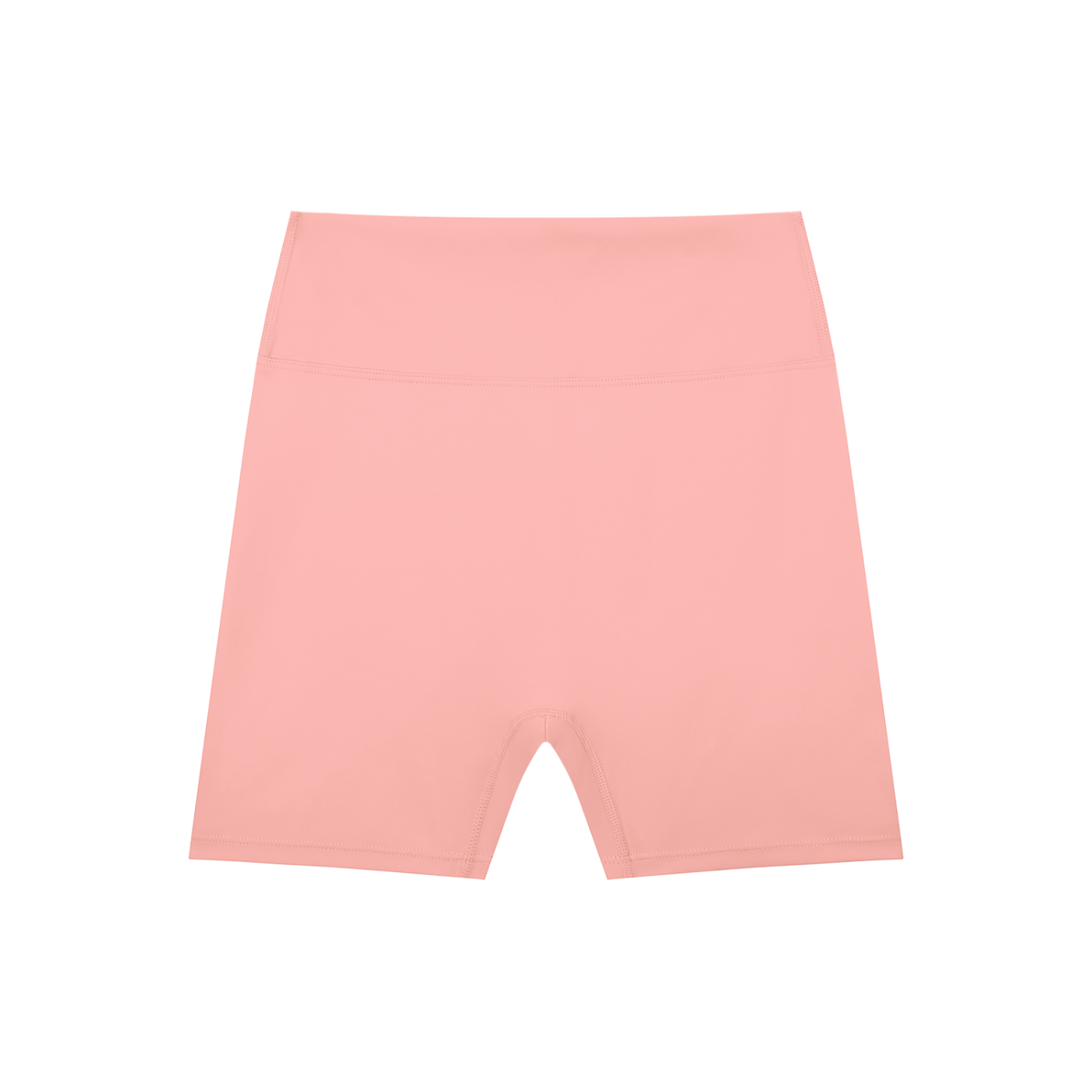 BLANKZ High-Waisted Blend Biker Shorts — Pink, front view