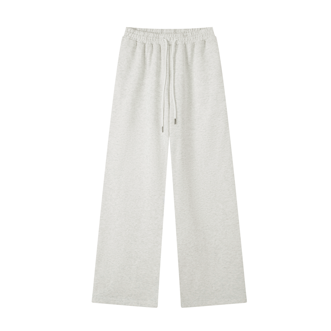 BLANKZ Essential Straight-Leg Sweatpants — Oat Gray, front view