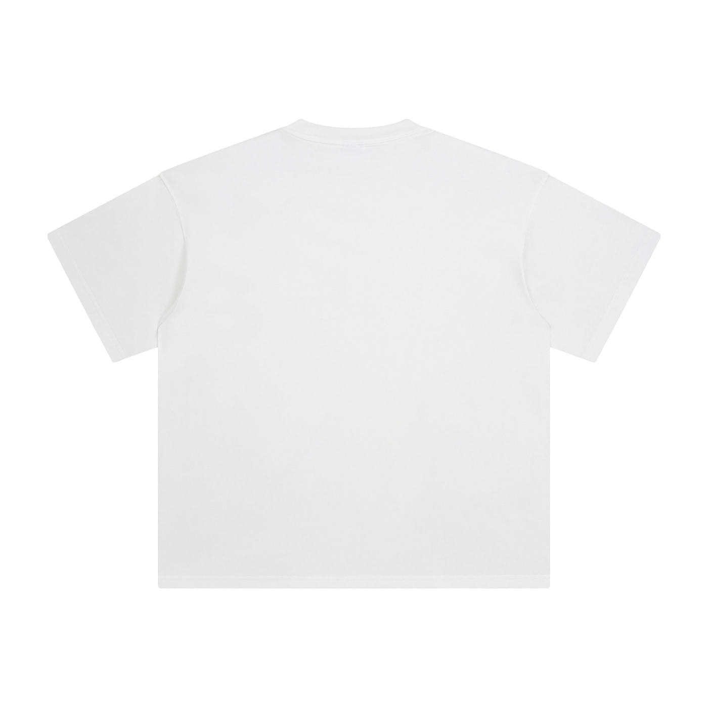 BLANKZ Enzyme-Washed Tee — White, back view