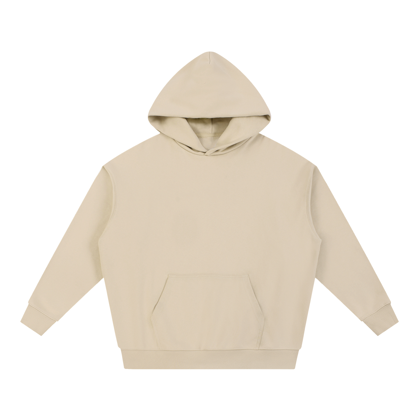 BLANKZ Essential Heavyweight Hoodie — Apricot, front view