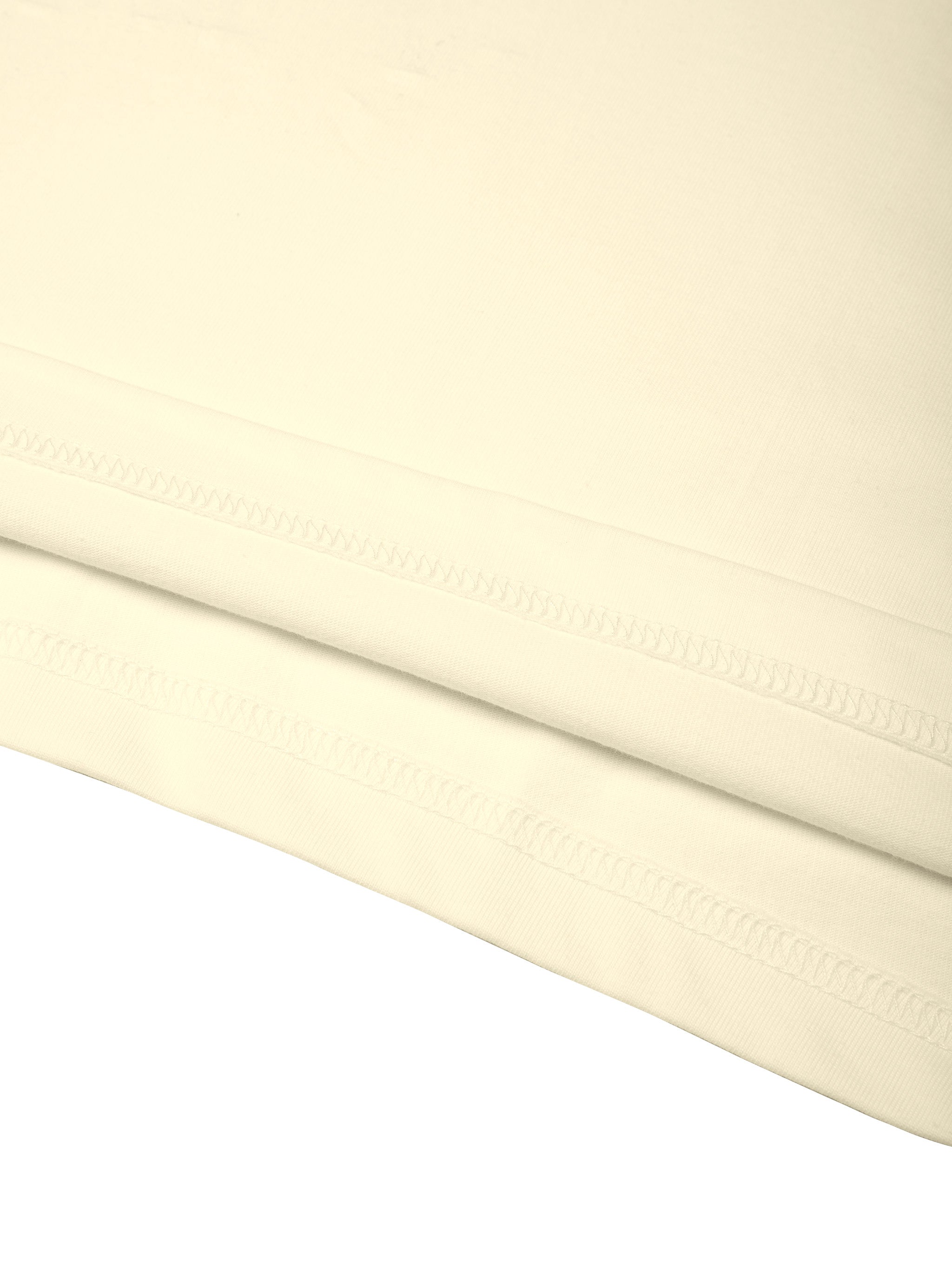 BLANKZ Everyday Cotton Tee — Straight hem stitching detail