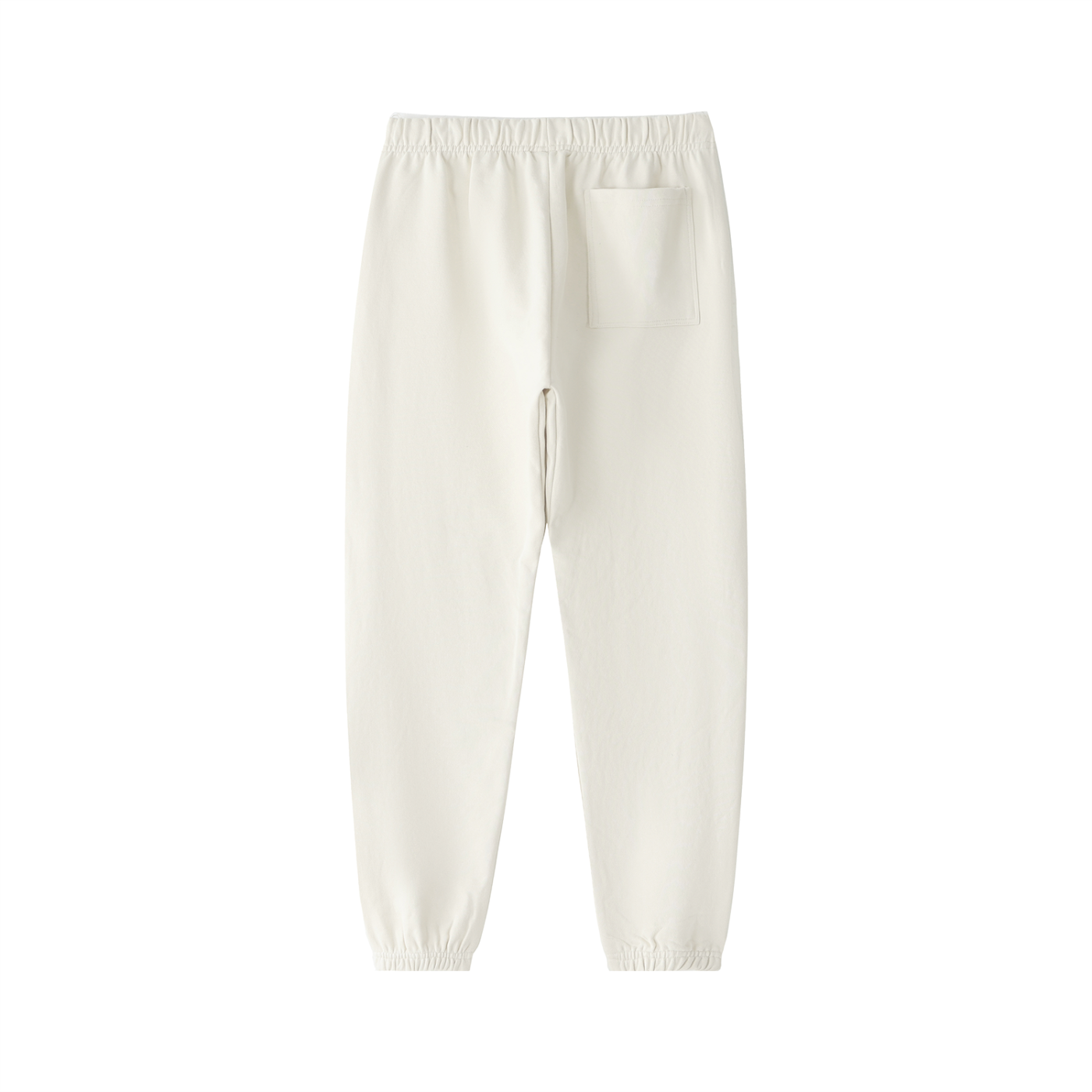 BLANKZ Essential Heavyweight Cotton Sweatpants — Apricot, back view