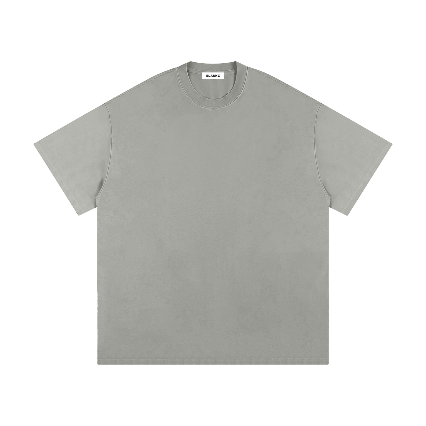 BLANKZ Loose Heavy Tee 275 — Light Gray, front view
