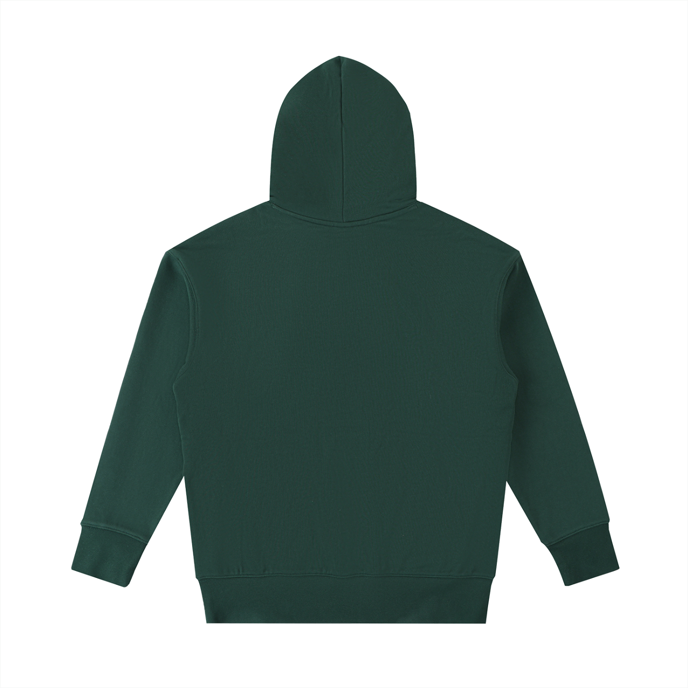 BLANKZ Ultraweight Cotton Hoodie 530 — Retro Green, back view