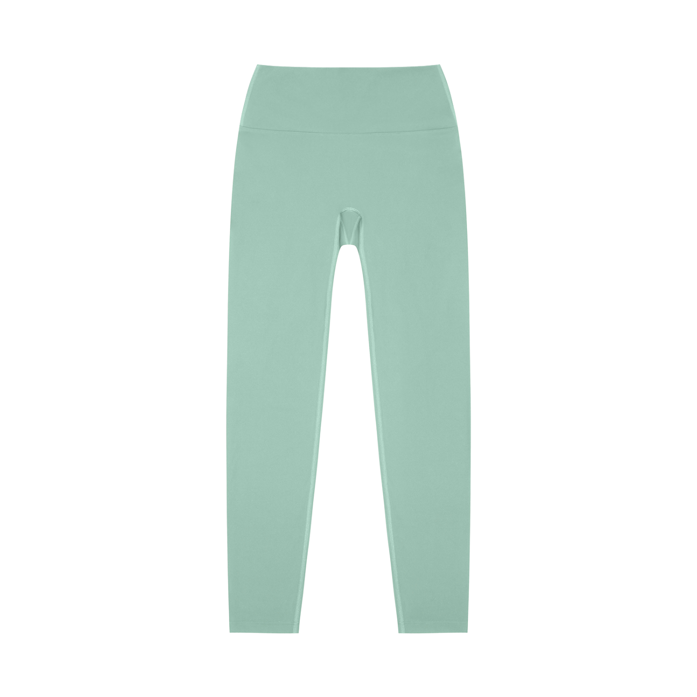 BLANKZ High-Waisted Yoga Leggings — Light Green, front view