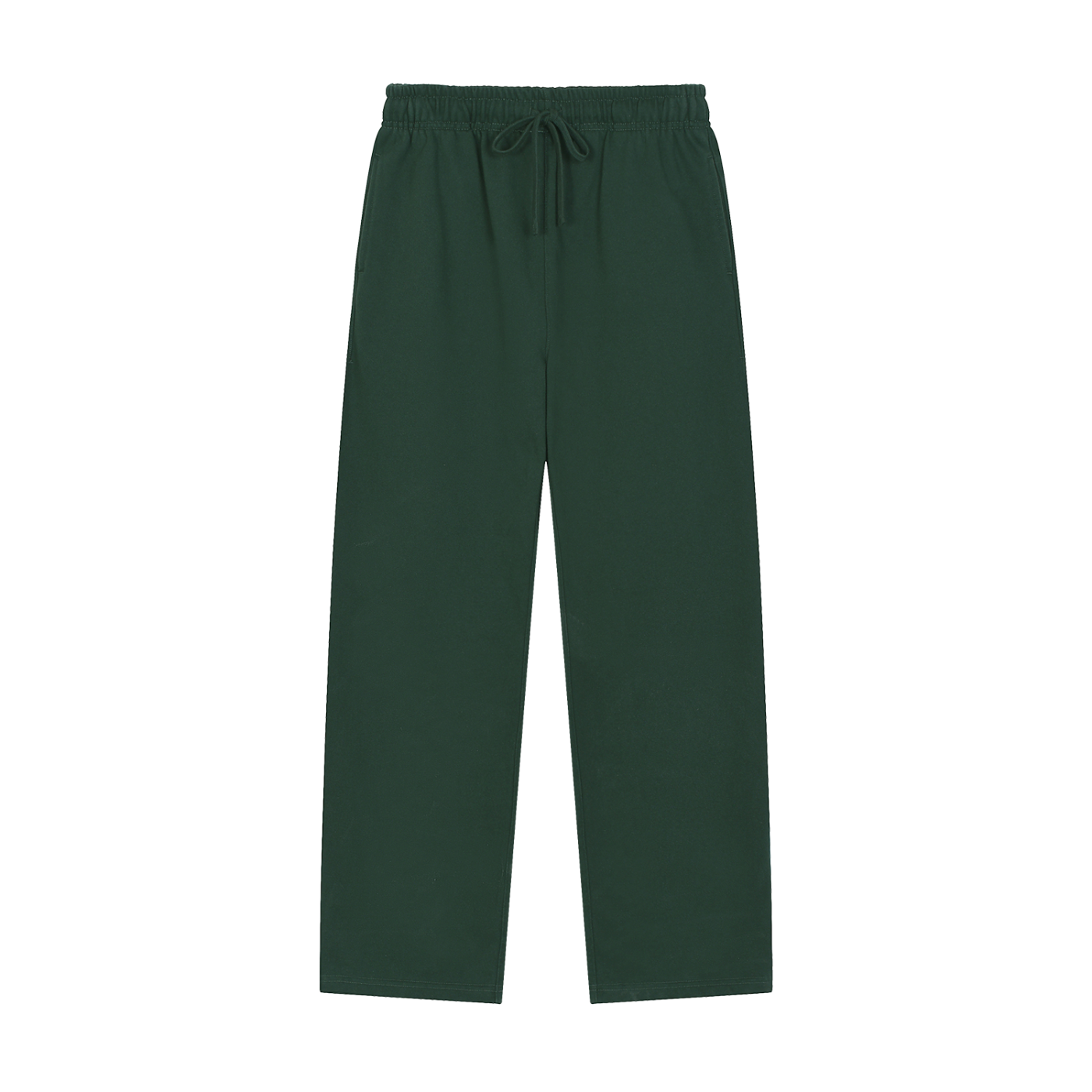 BLANKZ Heavy Straight Sweatpant — Blackish Green, front view