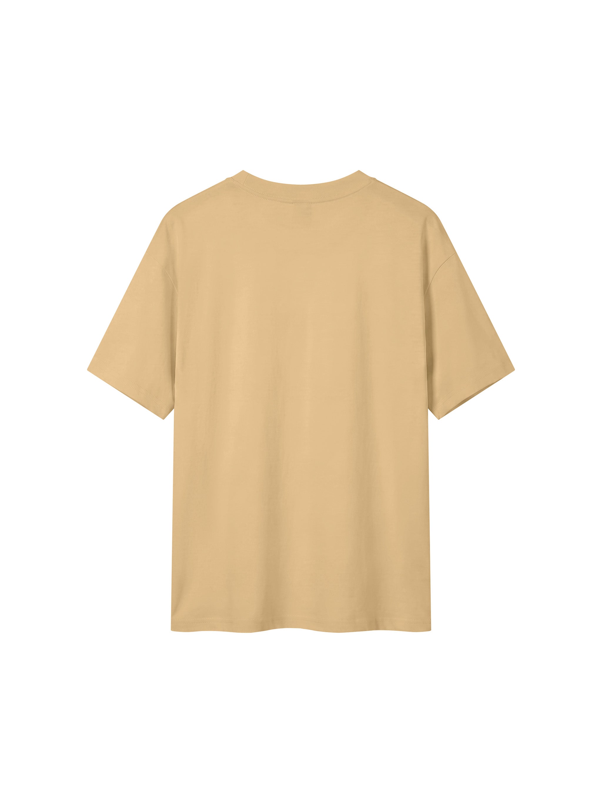BLANKZ Everyday Cotton Tee — Khaki, back view